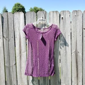 NWT Charlotte Russe Mesh Top